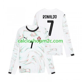 Portogallo Cristiano Ronaldo 7 Maglia Trasferta 2025 Manica Lunga